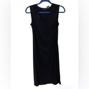 Faith Love Passion Sz Small black sleeveless v-neck midi-dress